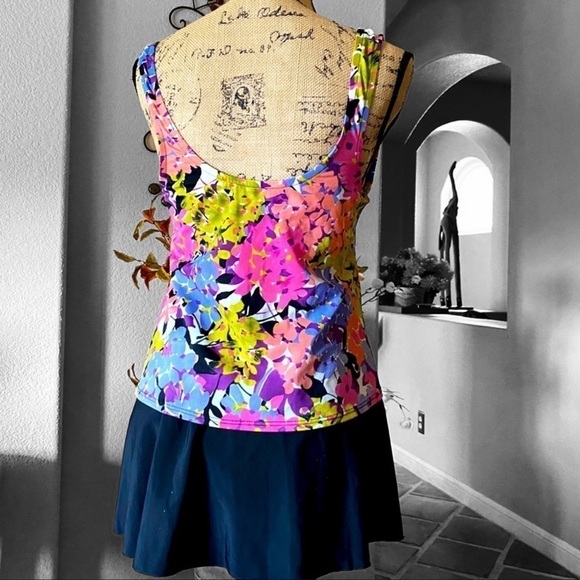 Swimsuit TANKINI One-Piece Swimsuit Size EU 40 US 10 - Picture 9 of 9